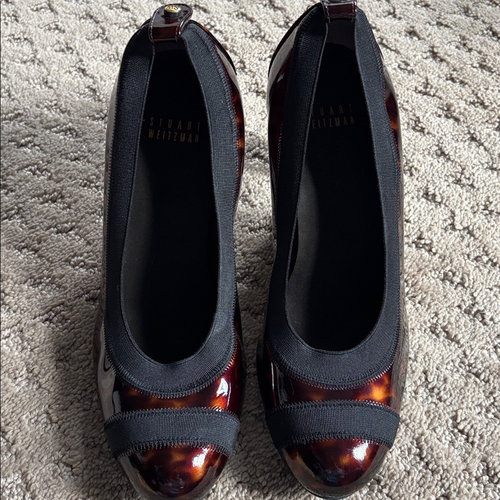 Stuart Weitzman Tortoiseshell and Black Pumps